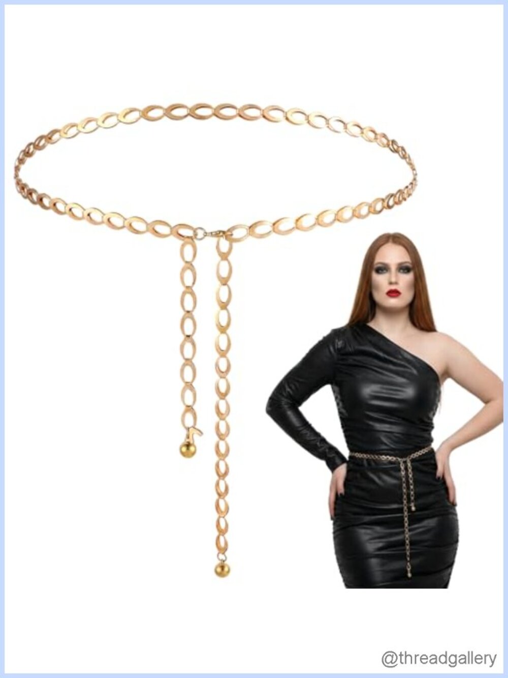 Women's Adjustable Chain Waist Belt Lobster Clasp Metal Link Body Jewelry for